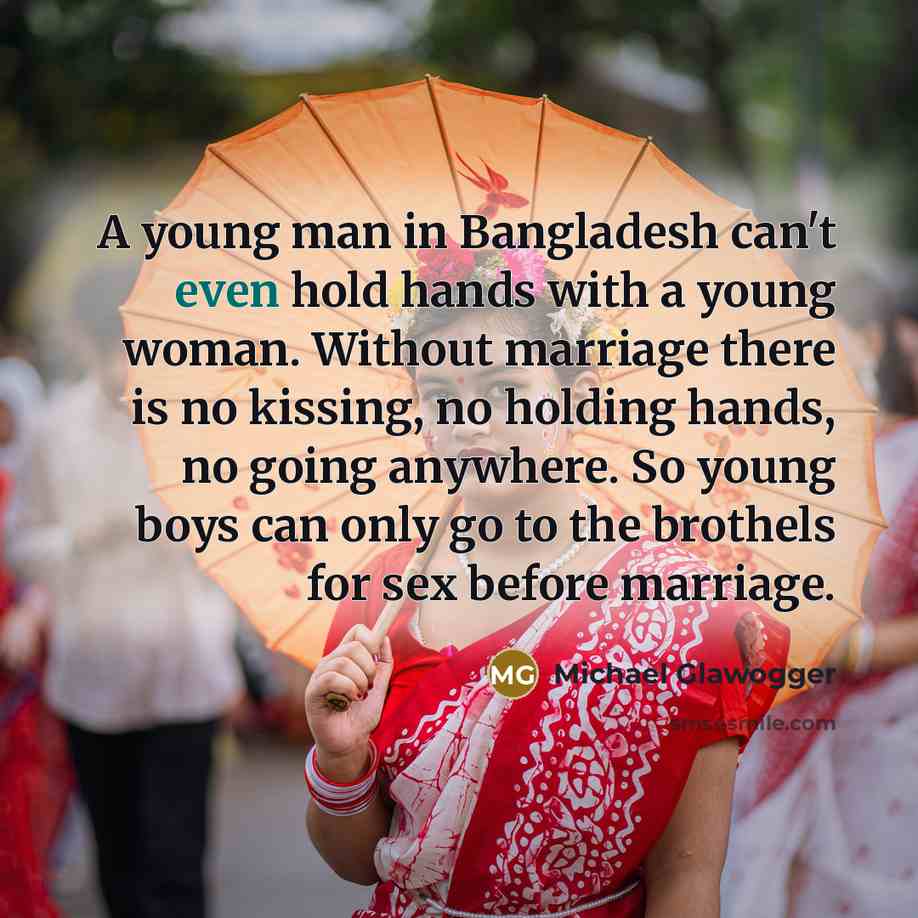 “A young man in Bangladesh can't even hold hands with…” quote by Michael Glawogger