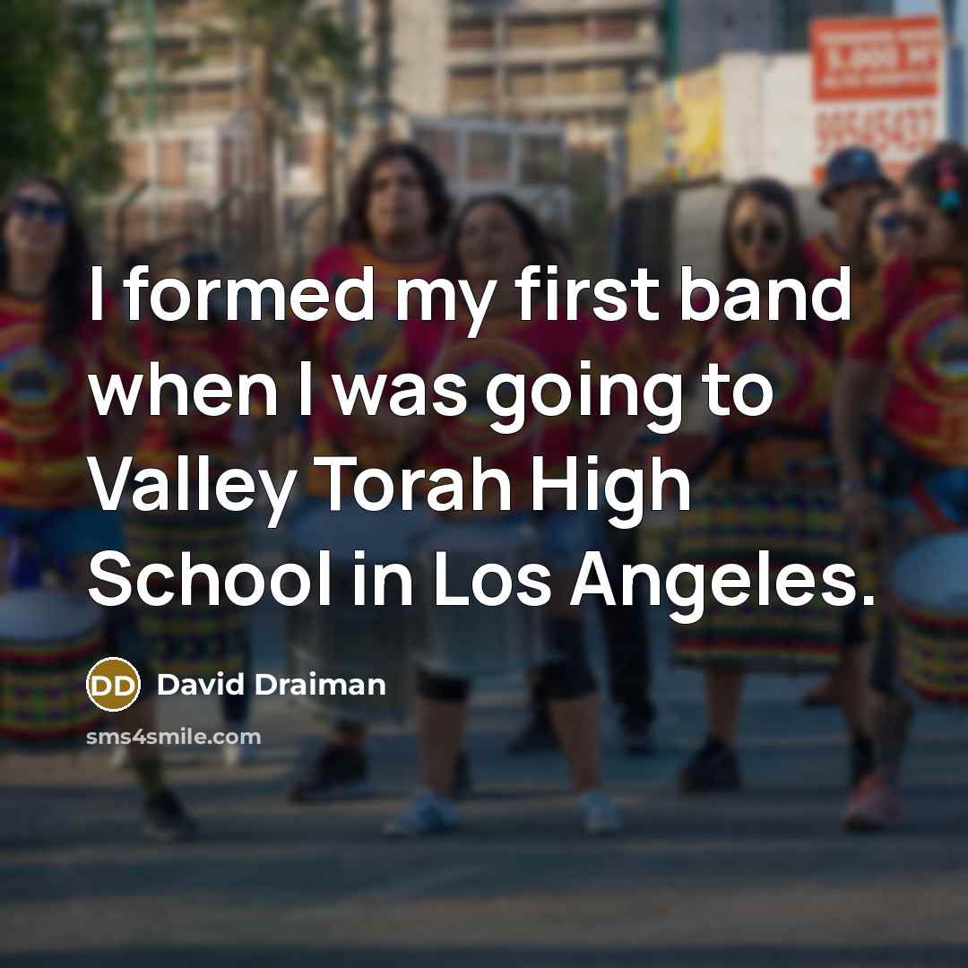 “I formed my first band when I was going to…” quote by David Draiman