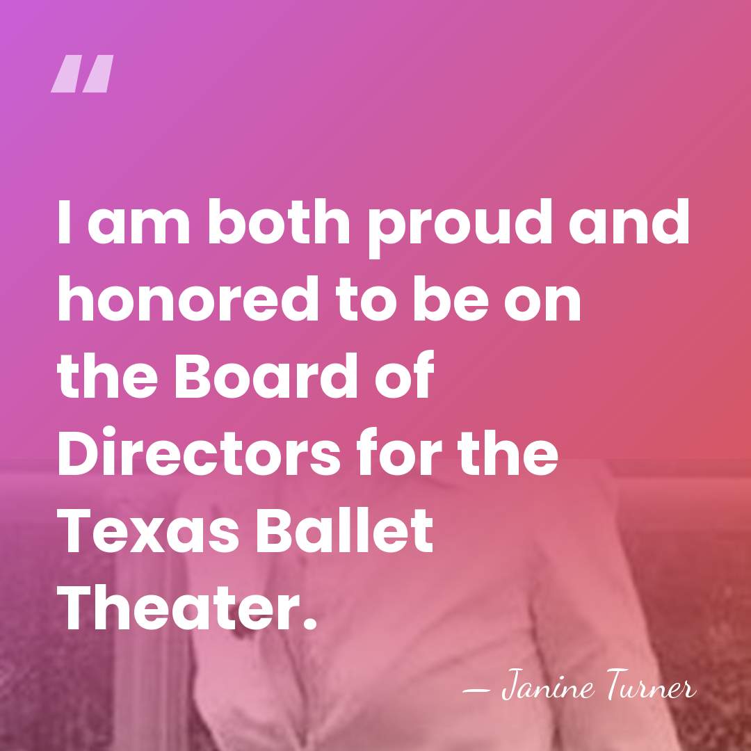 I am both proud and honored to be on the Board of&hellip; - Janine Turner