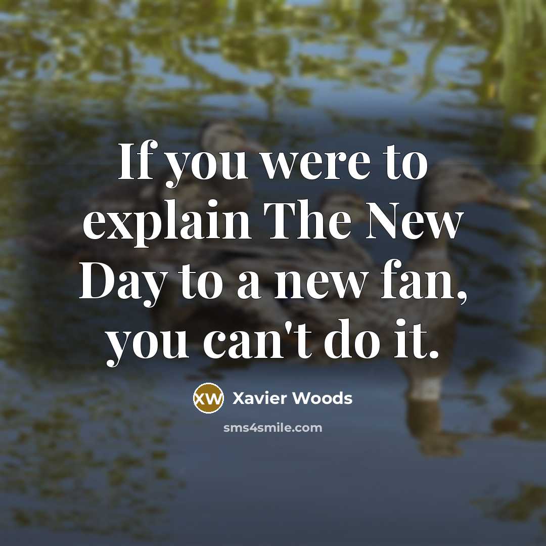 “If you were to explain The New Day to a…” quote by Xavier Woods