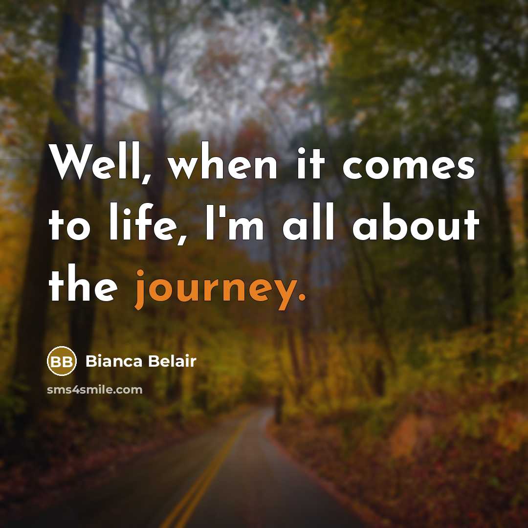 “Well, when it comes to life, I'm all about the…” quote by Bianca Belair