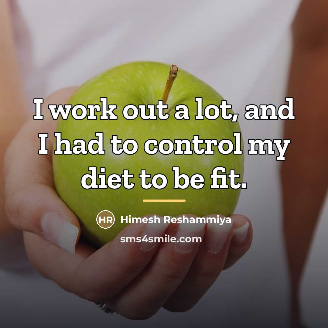“I work out a lot, and I had to control…” quote by Himesh Reshammiya
