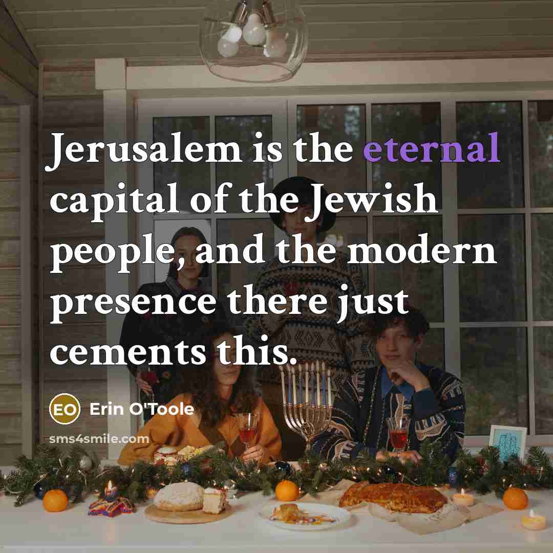 “Jerusalem is the eternal capital of the Jewish people, and…” quote by Erin O'Toole
