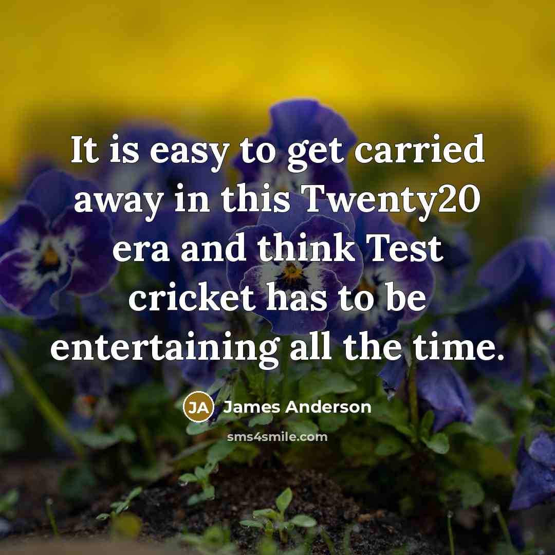 “It is easy to get carried away in this Twenty20…” quote by James Anderson