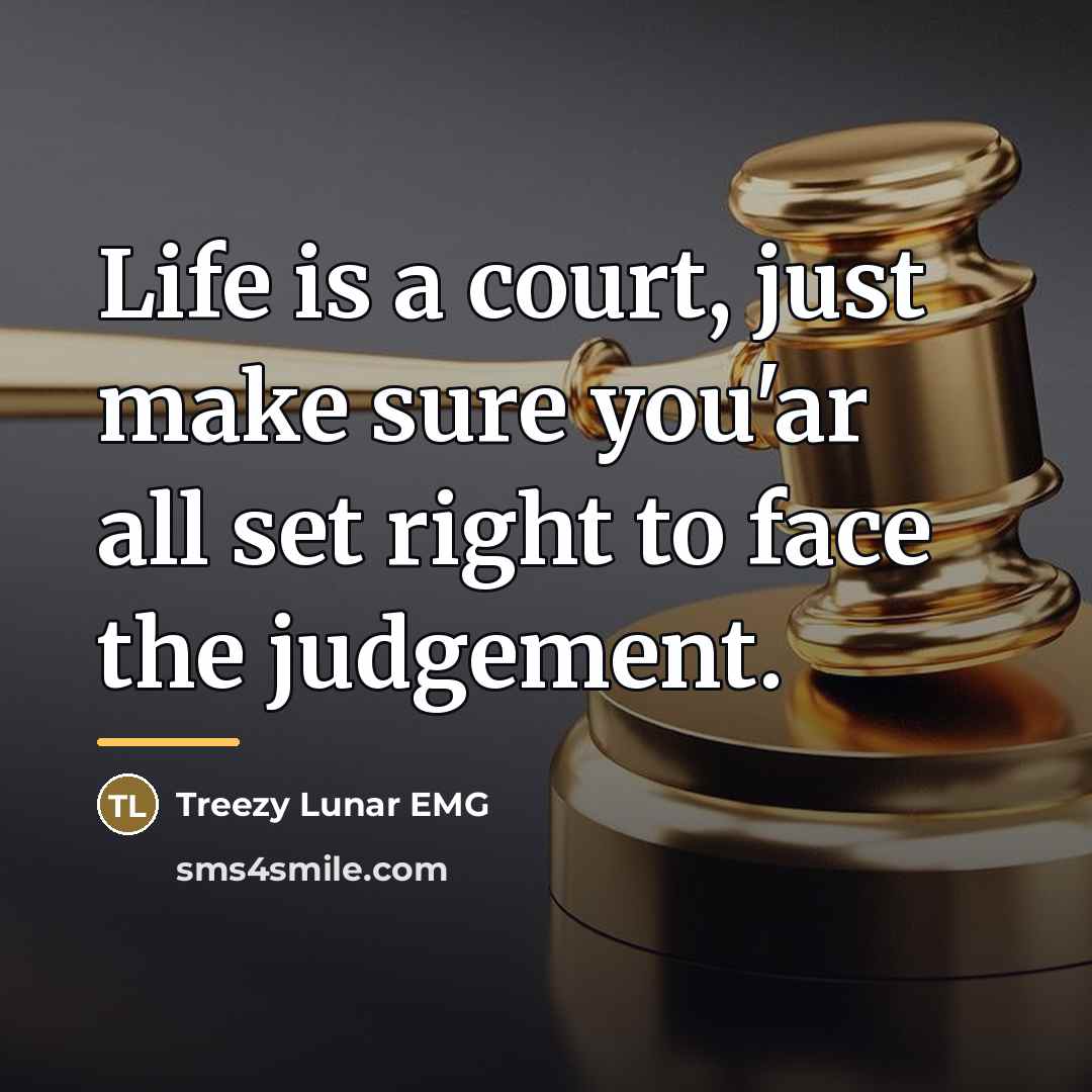 “Life is a court, just make sure you'ar all set…” quote by Treezy Lunar EMG