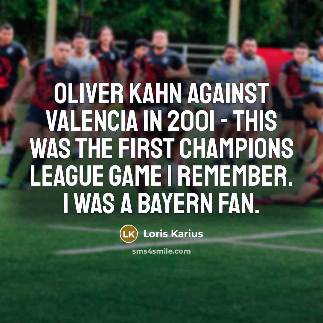 “Oliver Kahn against Valencia in 2001 - this was the…” quote by Loris Karius