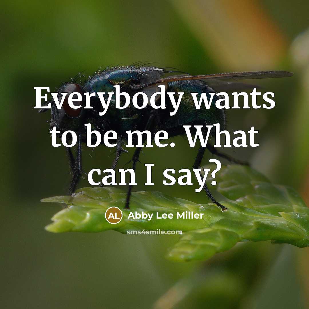 “Everybody wants to be me. What can I say?…” quote by Abby Lee Miller
