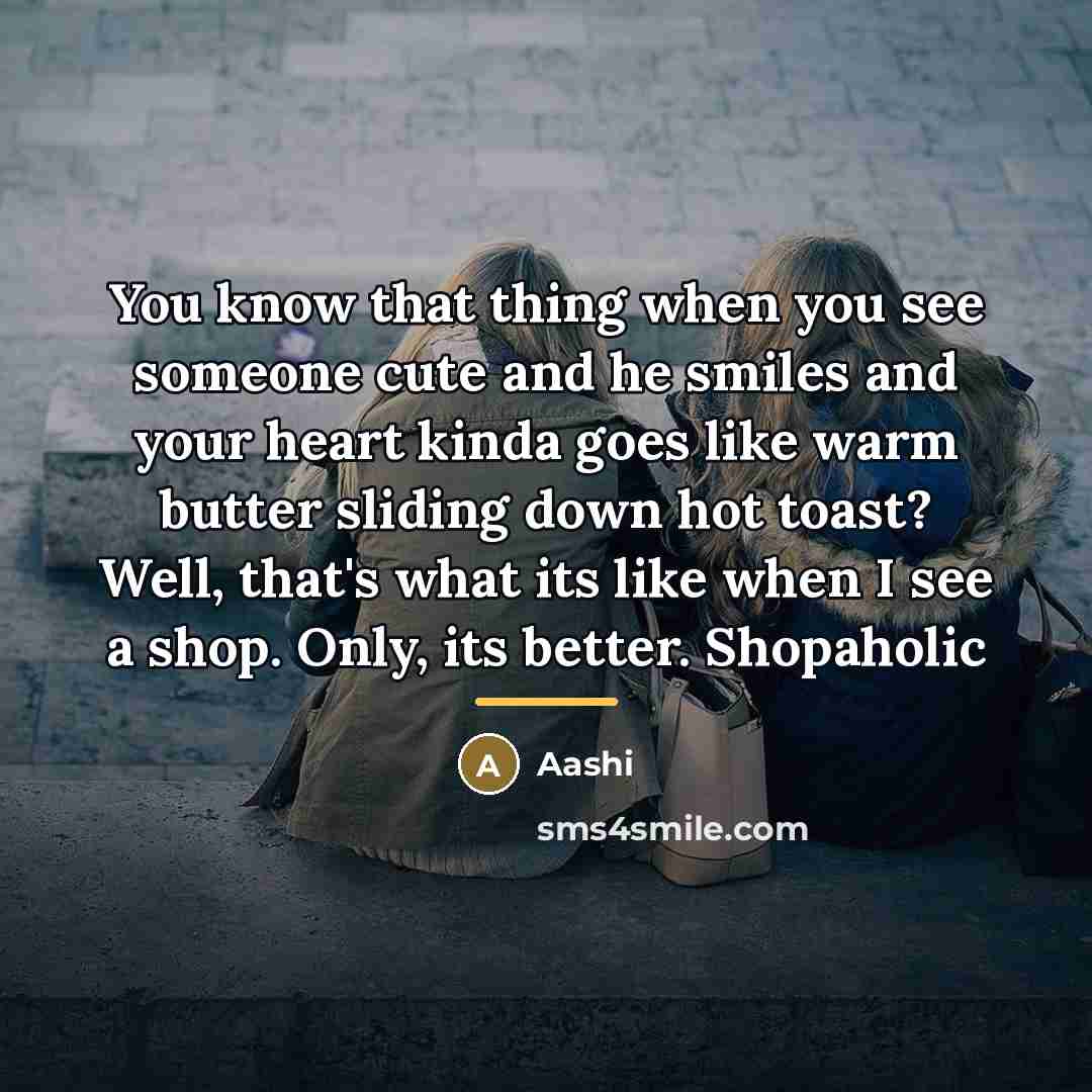 “You know that thing when you see someone cute and…” quote by Aashi