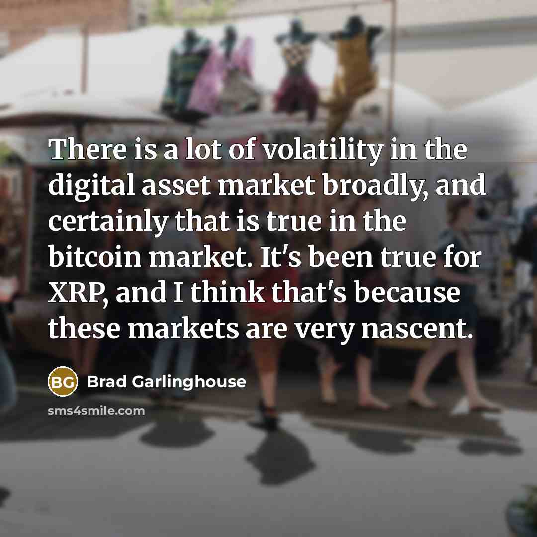 “There is a lot of volatility in the digital asset…” quote by Brad Garlinghouse