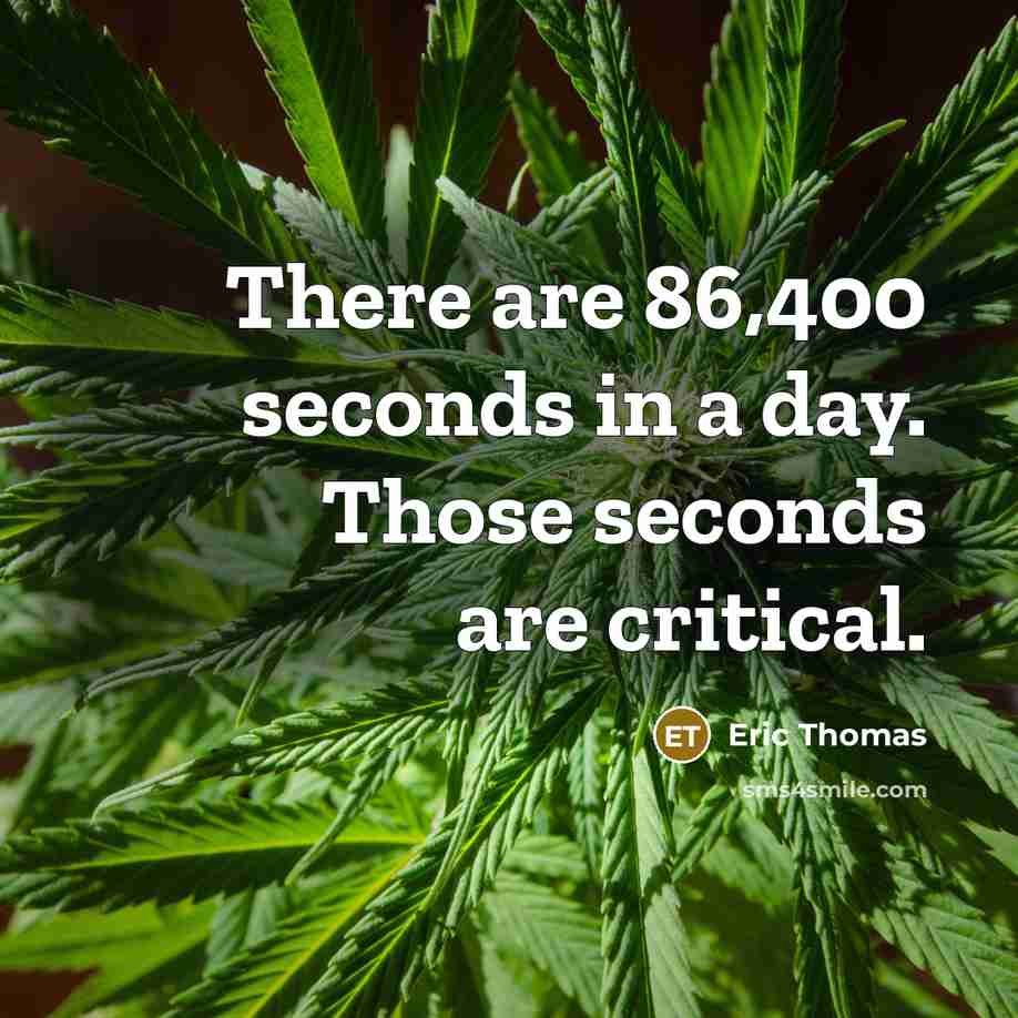“There are 86,400 seconds in a day. Those seconds are…” quote by Eric Thomas