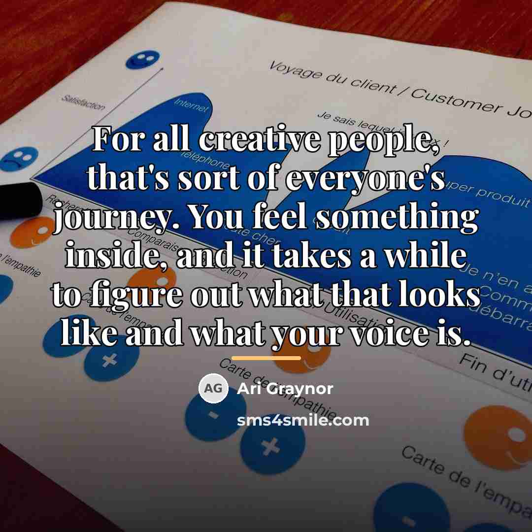 “For all creative people, that's sort of everyone's journey. You…” quote by Ari Graynor