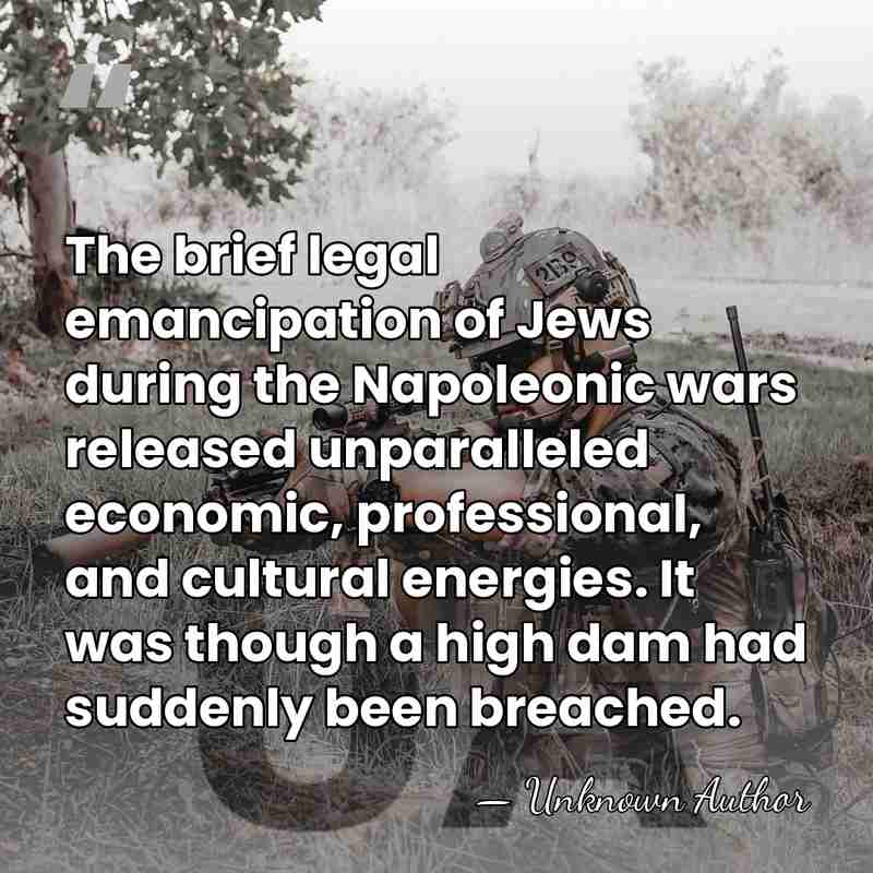 The brief legal emancipation of Jews during the Napoleonic wars released unparalleled&hellip; - Unknown Author