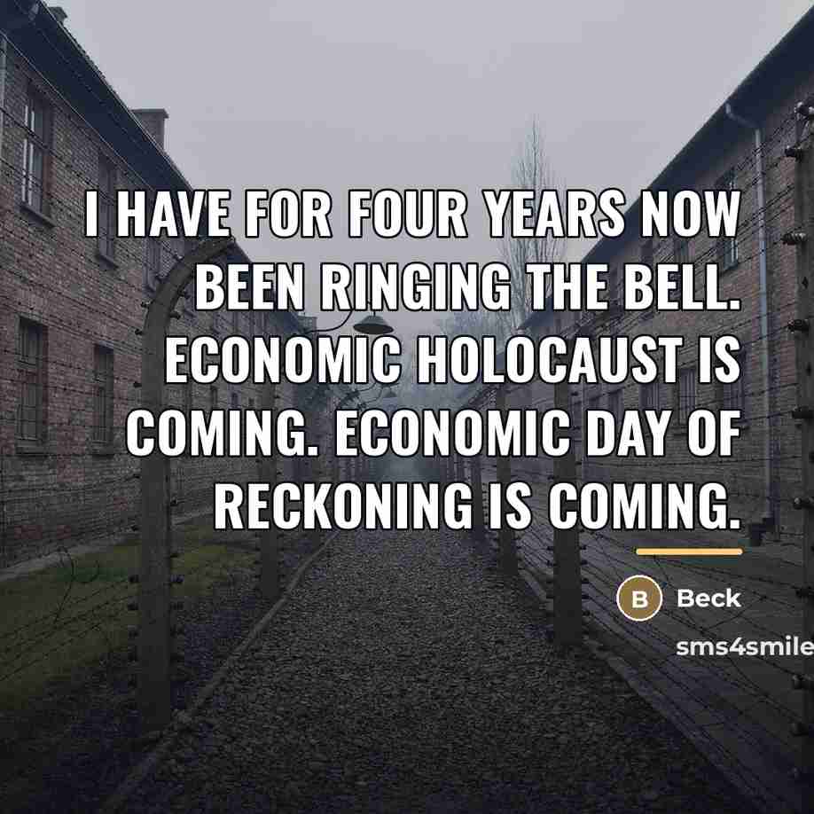 “I have for four years now been ringing the bell.…” quote by Beck