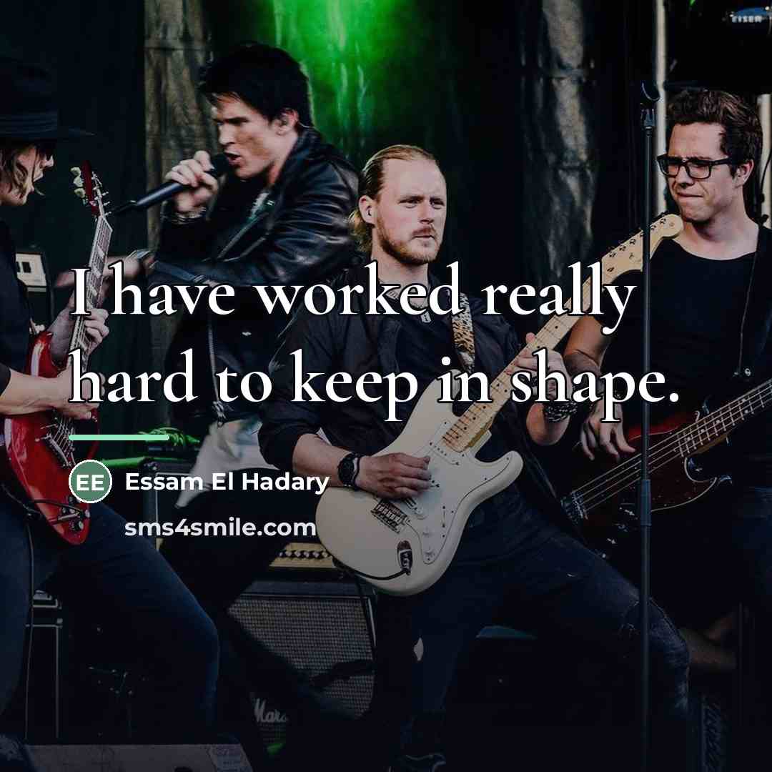 “I have worked really hard to keep in shape.…” quote by Essam El Hadary