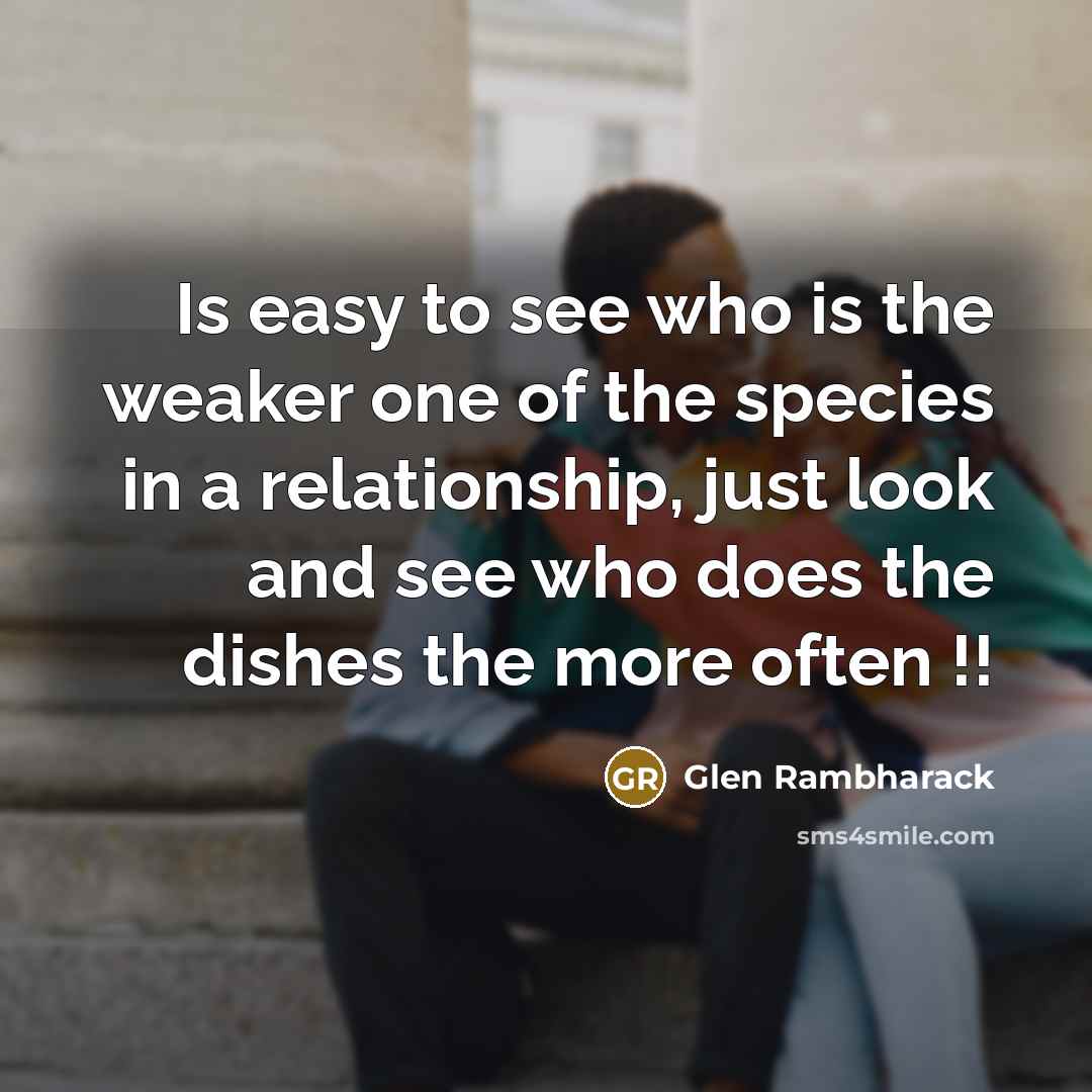 “Is easy to see who is the weaker one of…” quote by Glen Rambharack