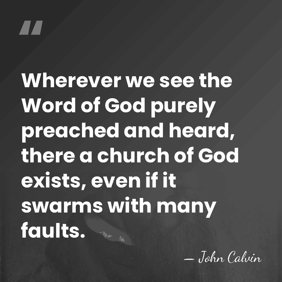Wherever we see the Word of God purely preached and heard, there&hellip; - John Calvin