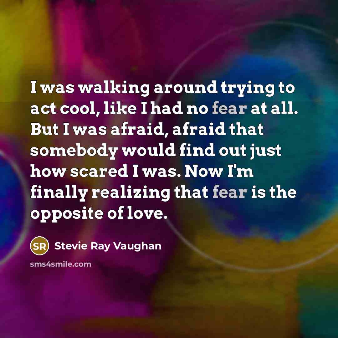 “I was walking around trying to act cool, like I…” quote by Stevie Ray Vaughan