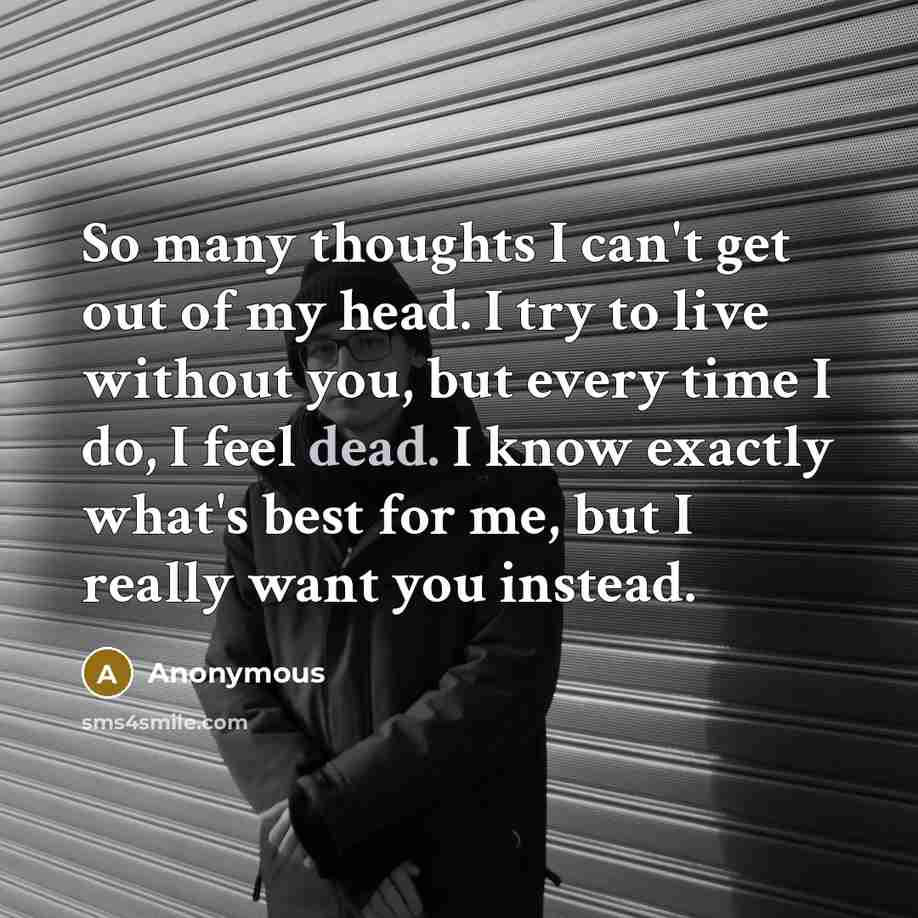 “So many thoughts I can't get out of my head.…” quote by Anonymous