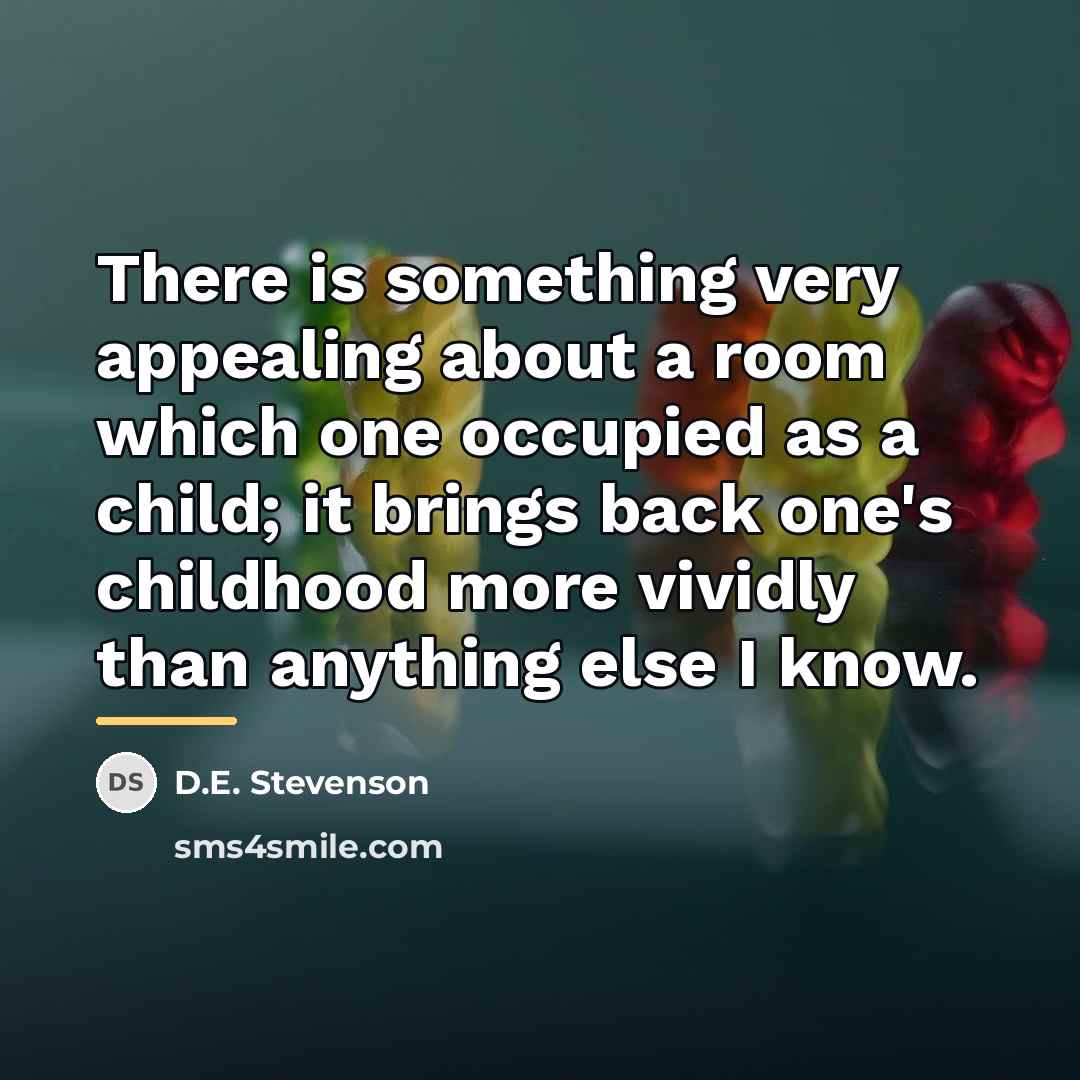 “There is something very appealing about a room which one…” quote by D.E. Stevenson