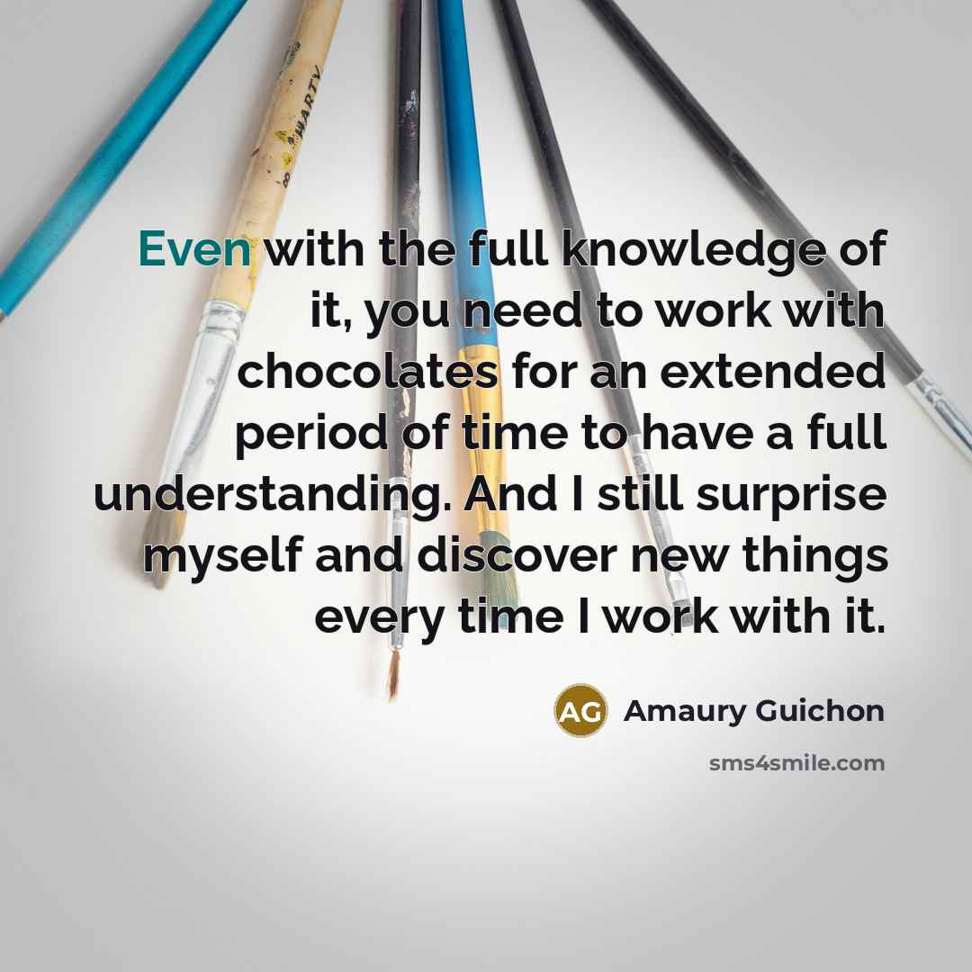 “Even with the full knowledge of it, you need to…” quote by Amaury Guichon