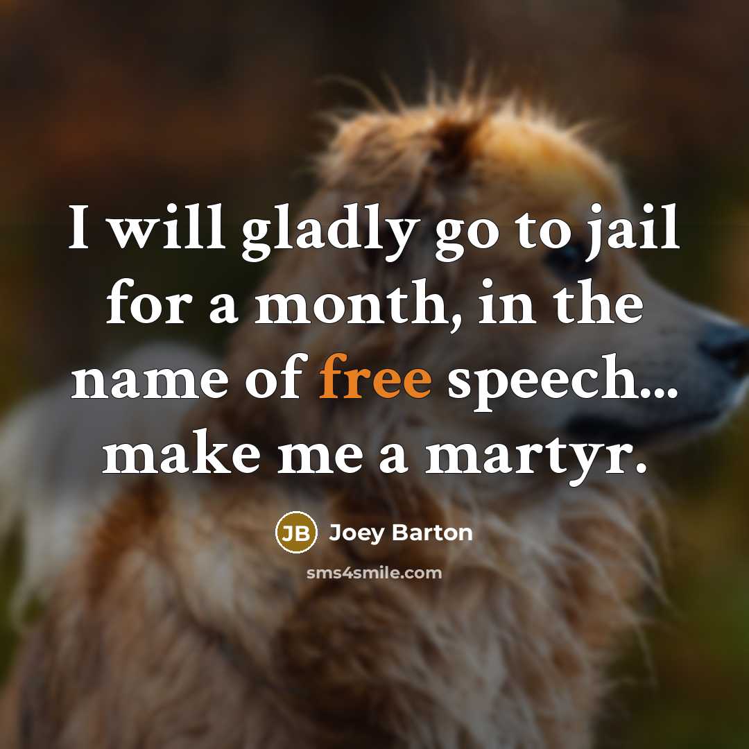 “I will gladly go to jail for a month, in…” quote by Joey Barton