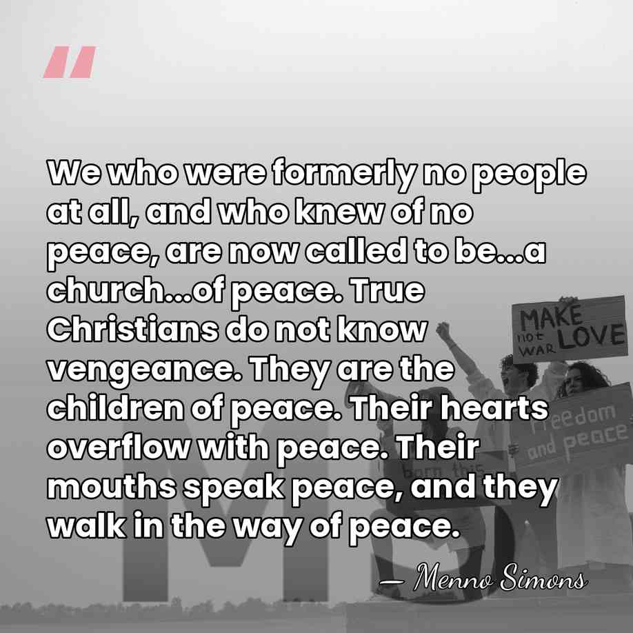 We who were formerly no people at all, and who knew of&hellip; - Menno Simons