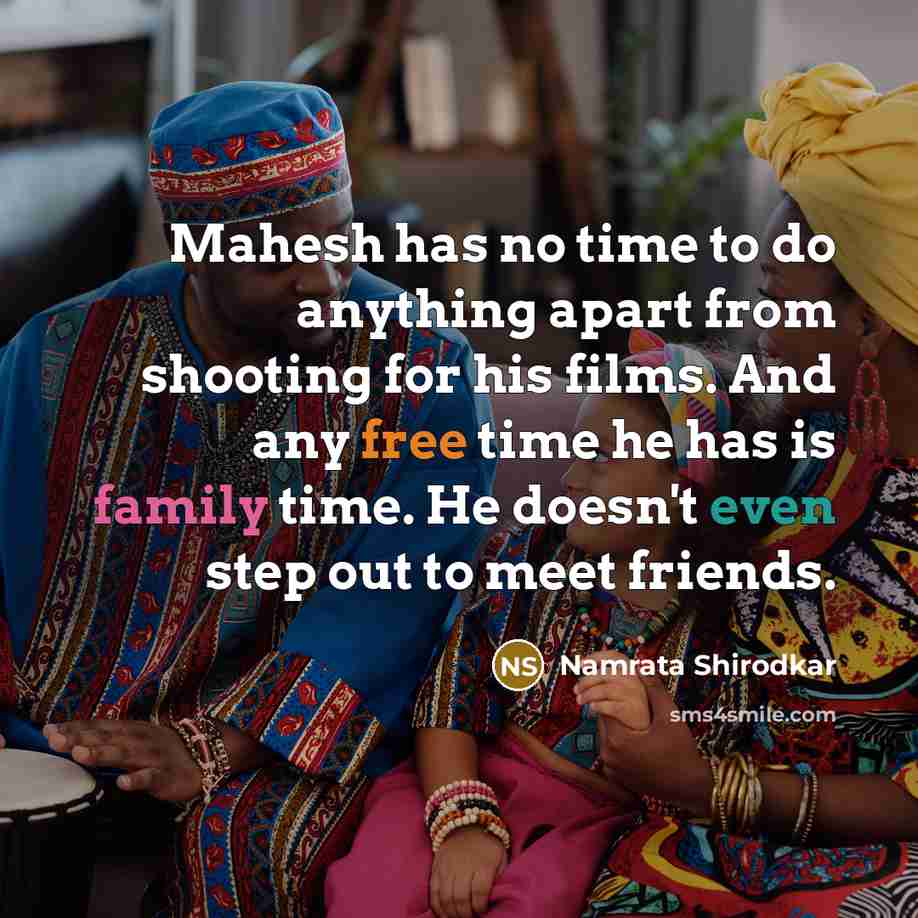 “Mahesh has no time to do anything apart from shooting…” quote by Namrata Shirodkar