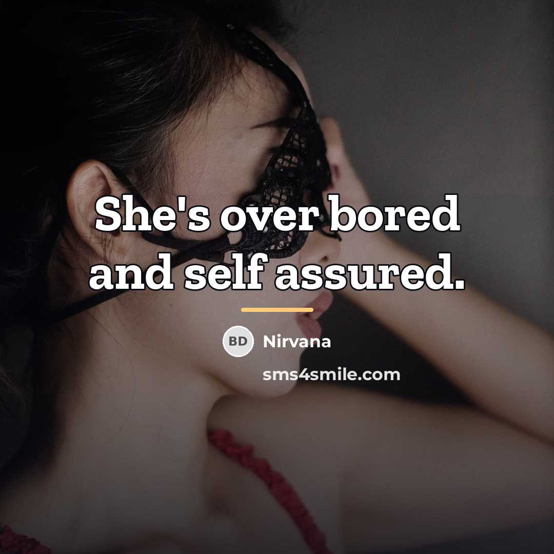 “She's over bored and self assured.…” quote by Nirvana