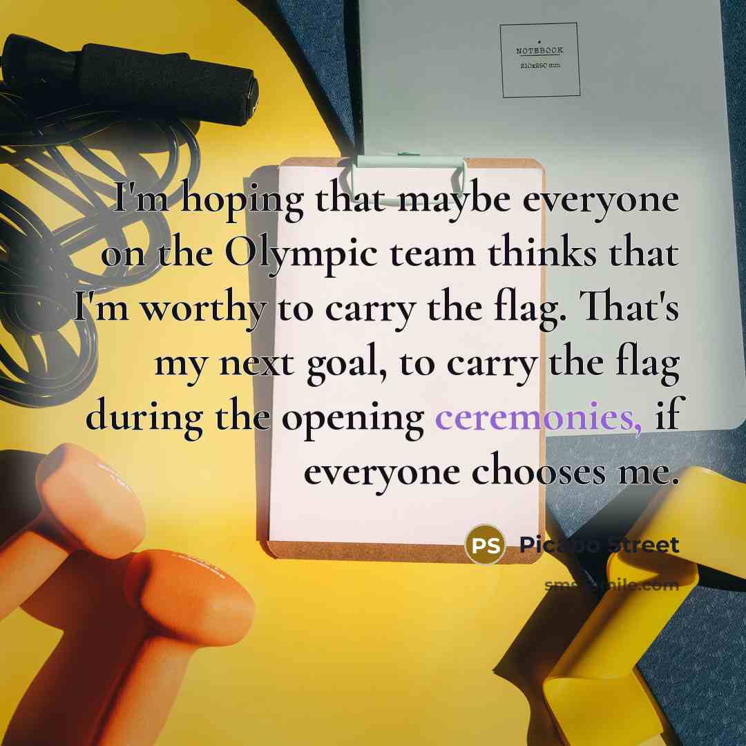 “I'm hoping that maybe everyone on the Olympic team thinks…” quote by Picabo Street