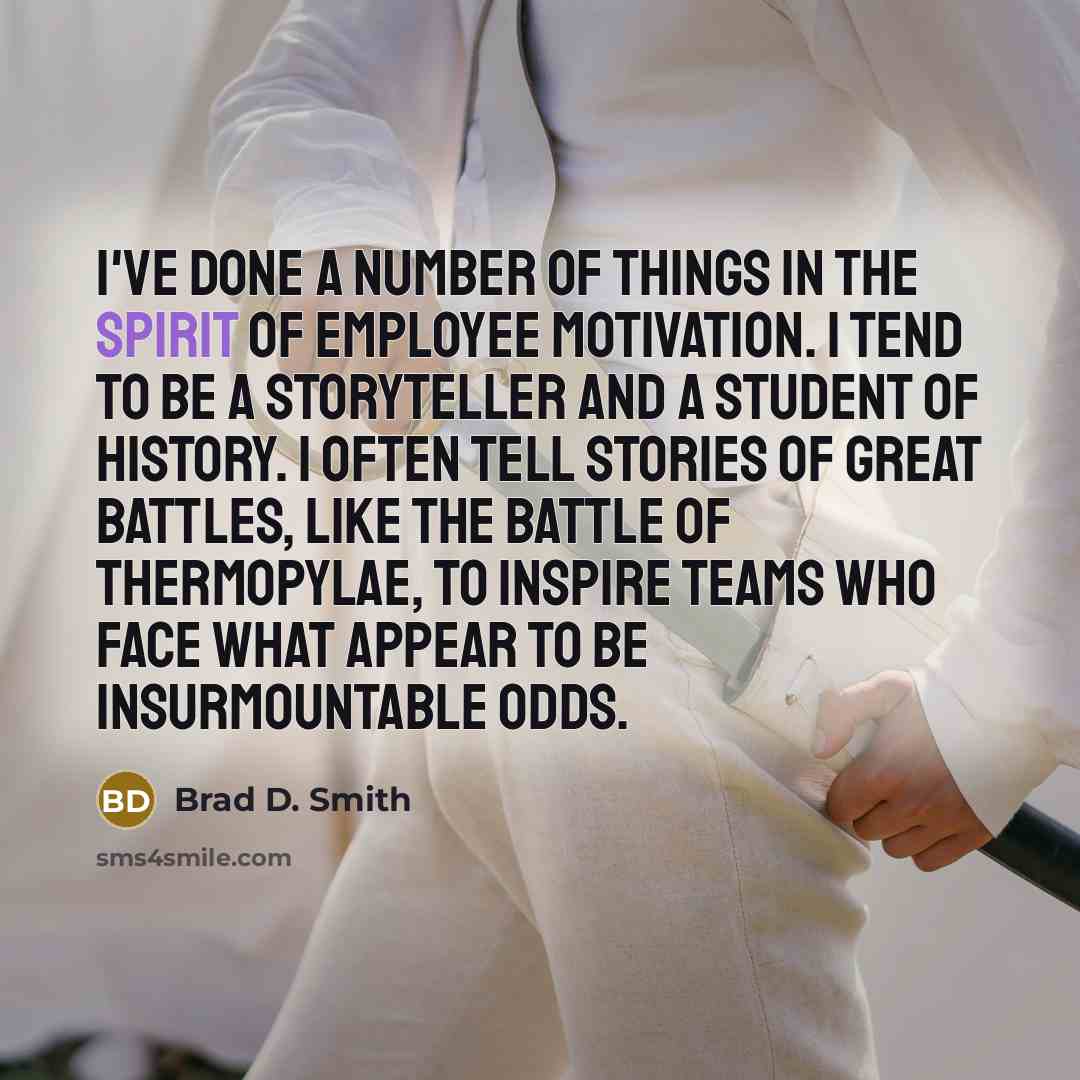 “I've done a number of things in the spirit of…” quote by Brad D. Smith
