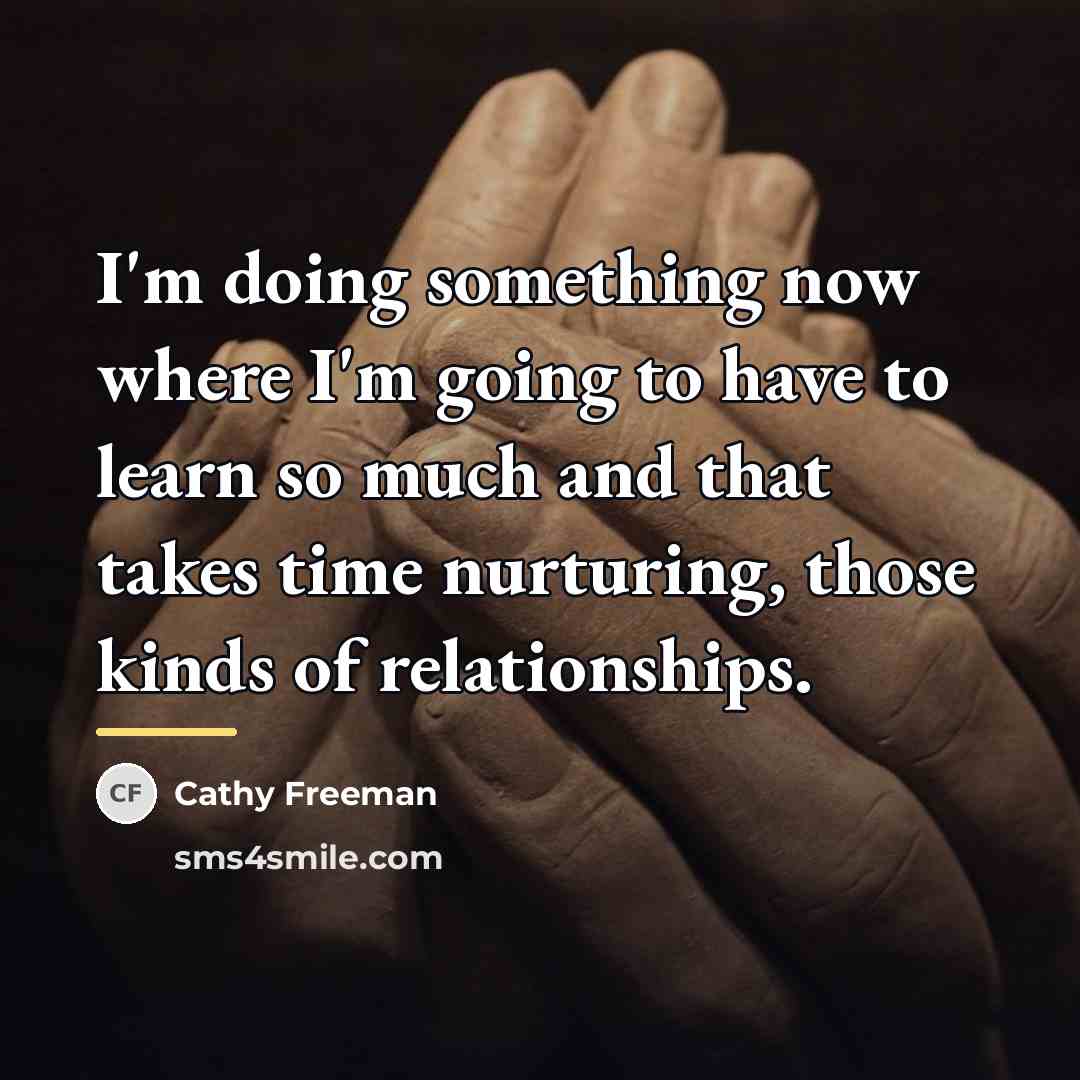 “I'm doing something now where I'm going to have to…” quote by Cathy Freeman