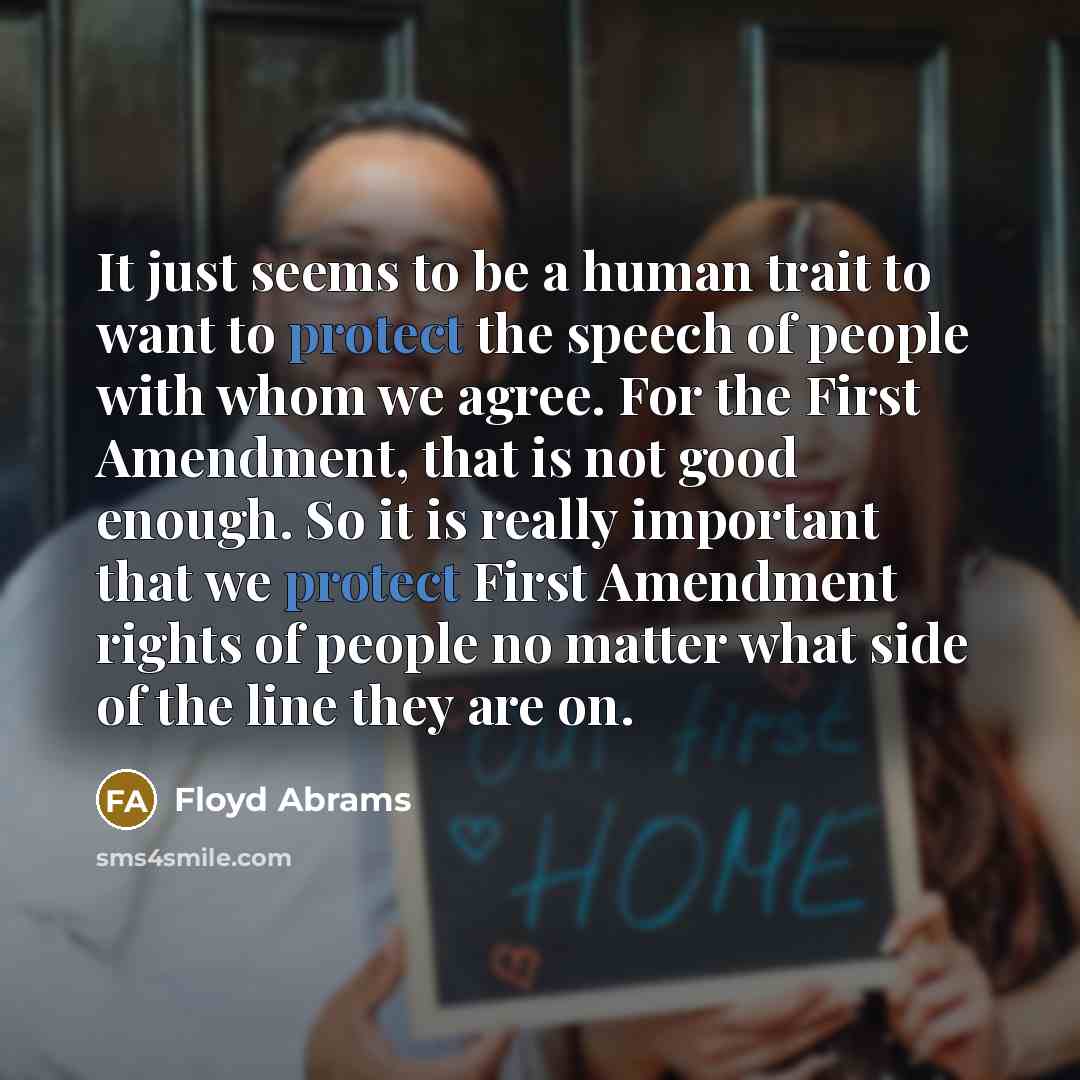 “It just seems to be a human trait to want…” quote by Floyd Abrams
