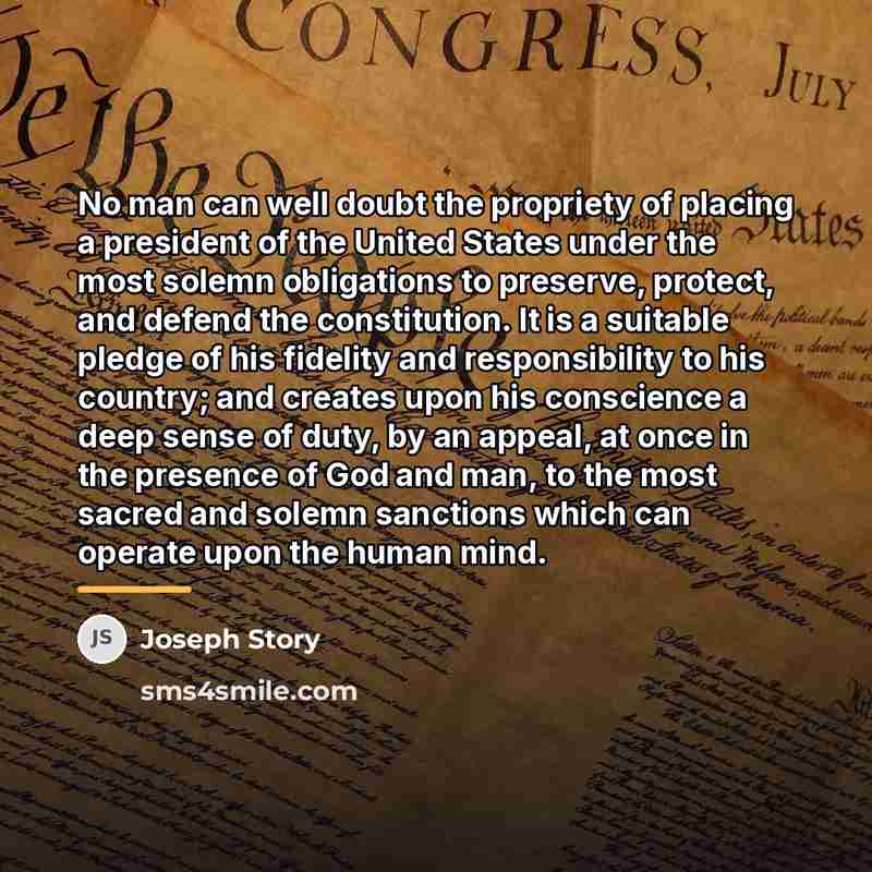 “No man can well doubt the propriety of placing a…” quote by Joseph Story