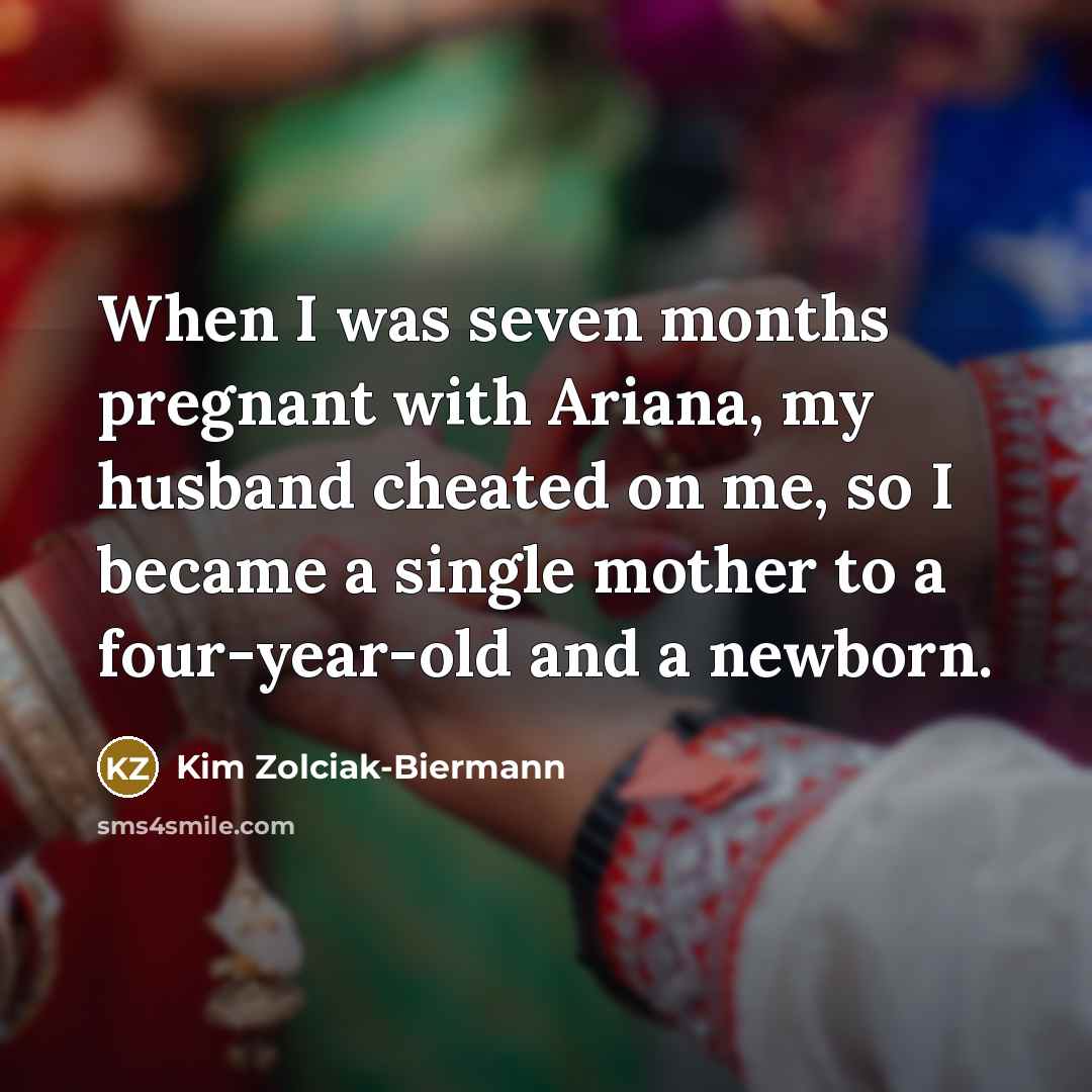 “When I was seven months pregnant with Ariana, my husband…” quote by Kim Zolciak-Biermann