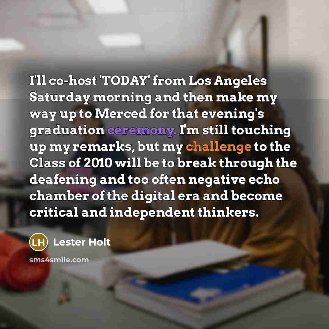 “I'll co-host 'TODAY' from Los Angeles Saturday morning and then…” quote by Lester Holt