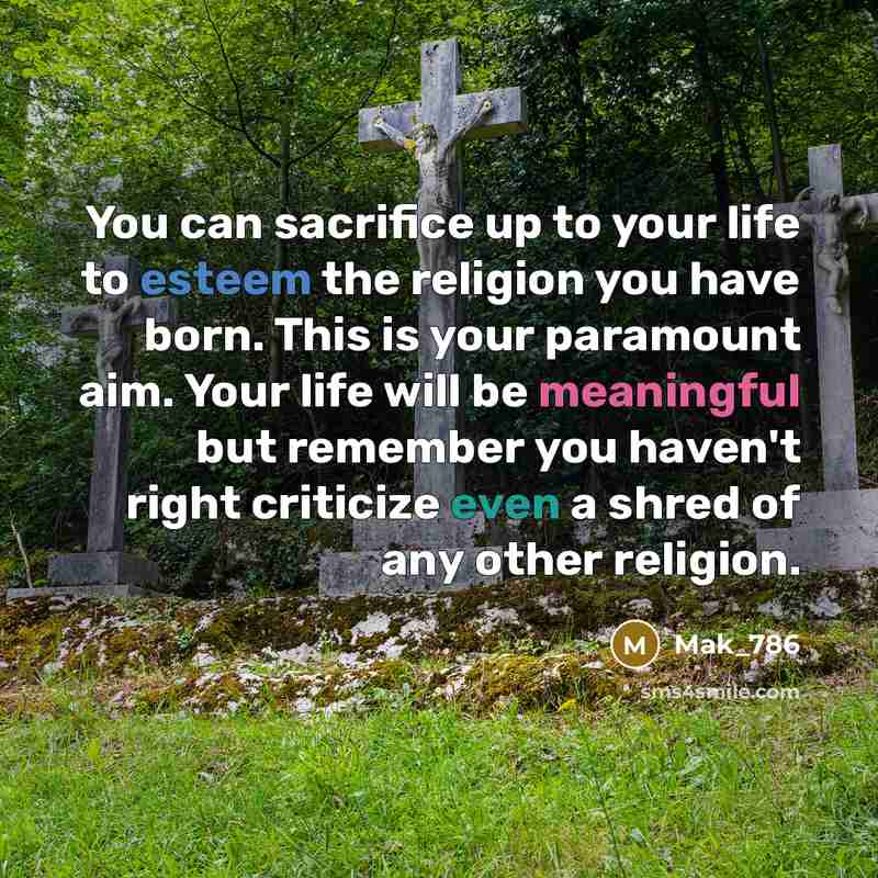 “You can sacrifice up to your life to esteem the…” quote by Mak_786