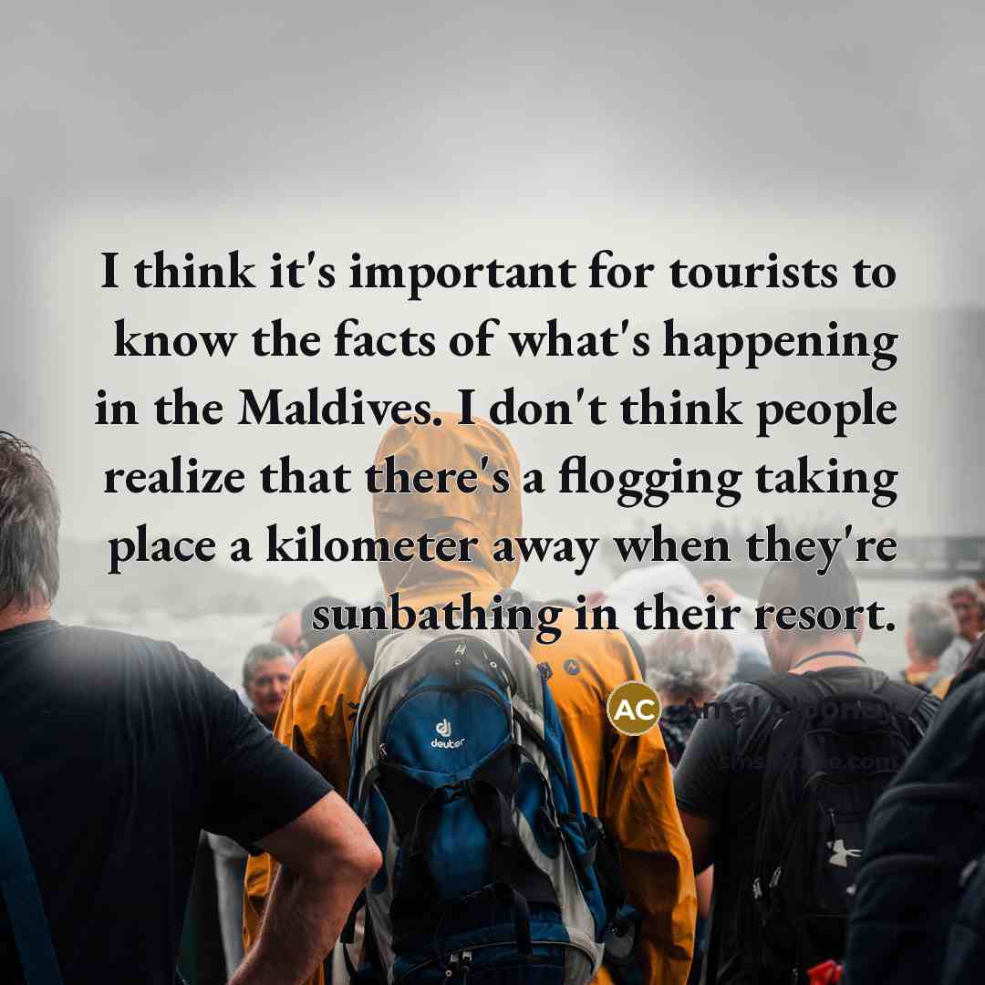 “I think it's important for tourists to know the facts…” quote by Amal Clooney