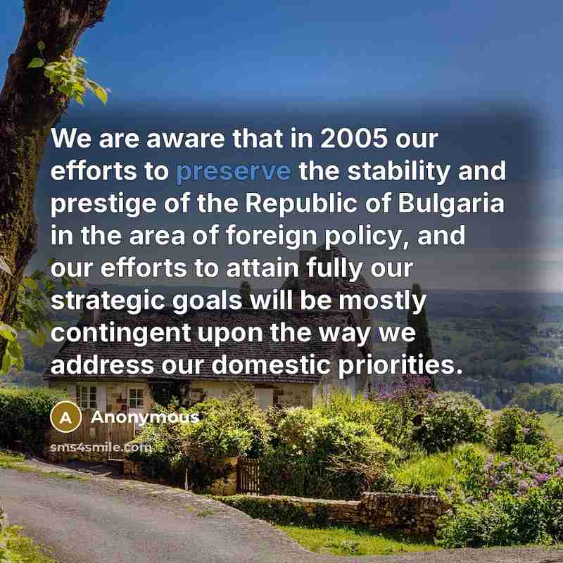 “We are aware that in 2005 our efforts to preserve…” quote by Anonymous