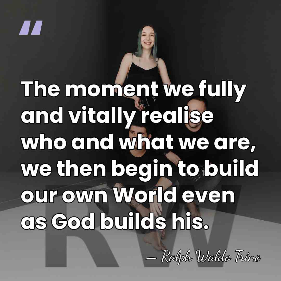 The moment we fully and vitally realise who and what we are,&hellip; - Ralph Waldo Trine