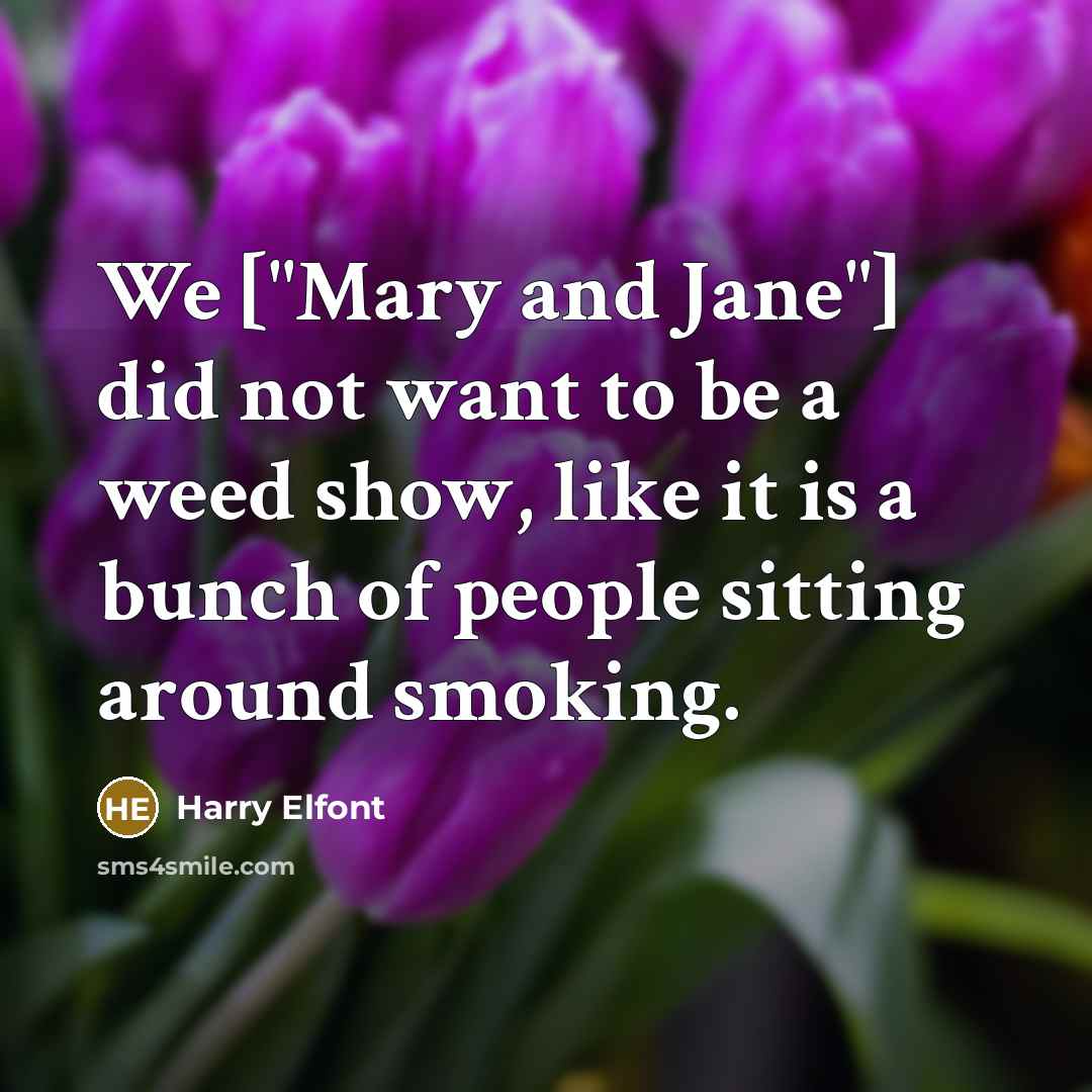 “We ["Mary and Jane"] did not want to be a…” quote by Harry Elfont