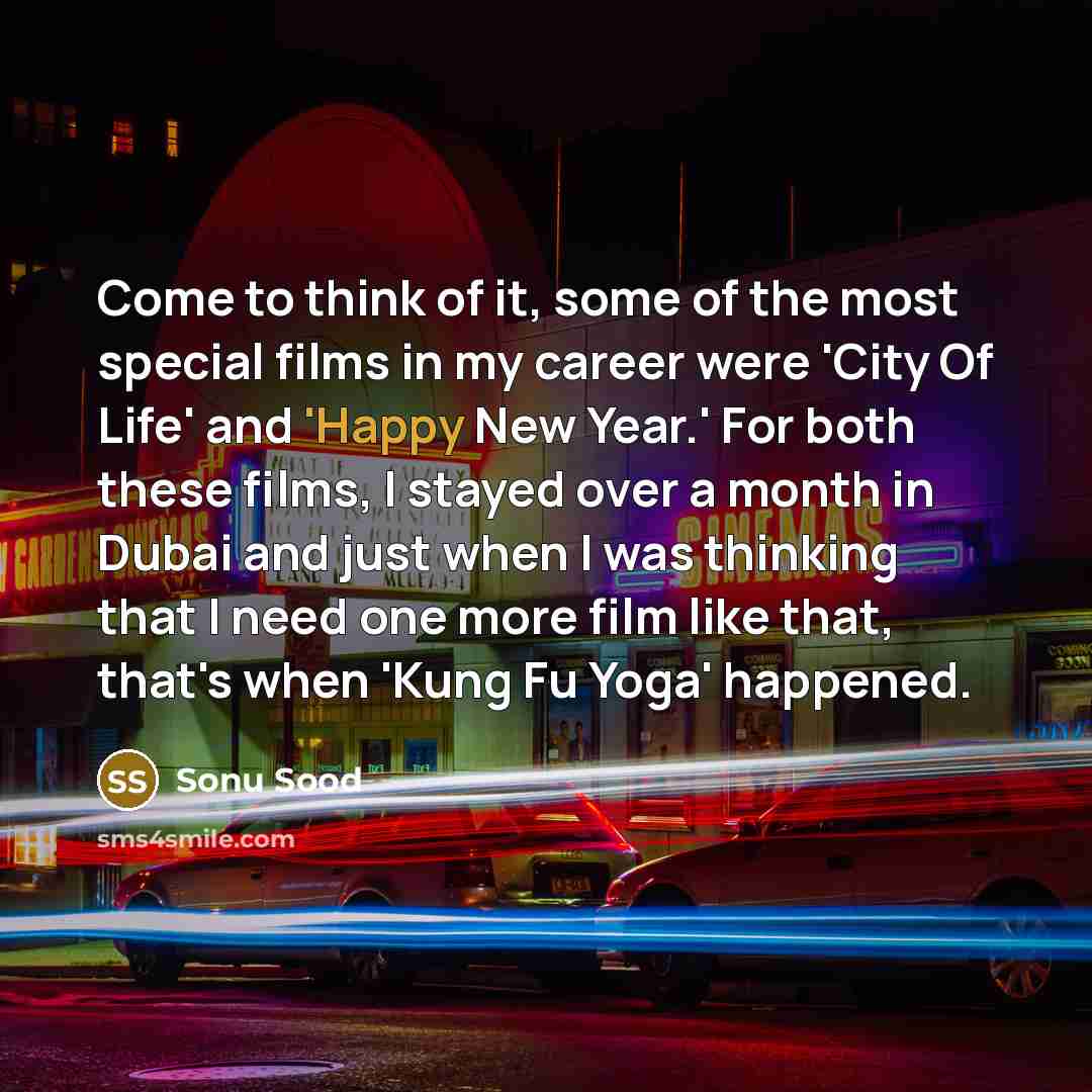 “Come to think of it, some of the most special…” quote by Sonu Sood