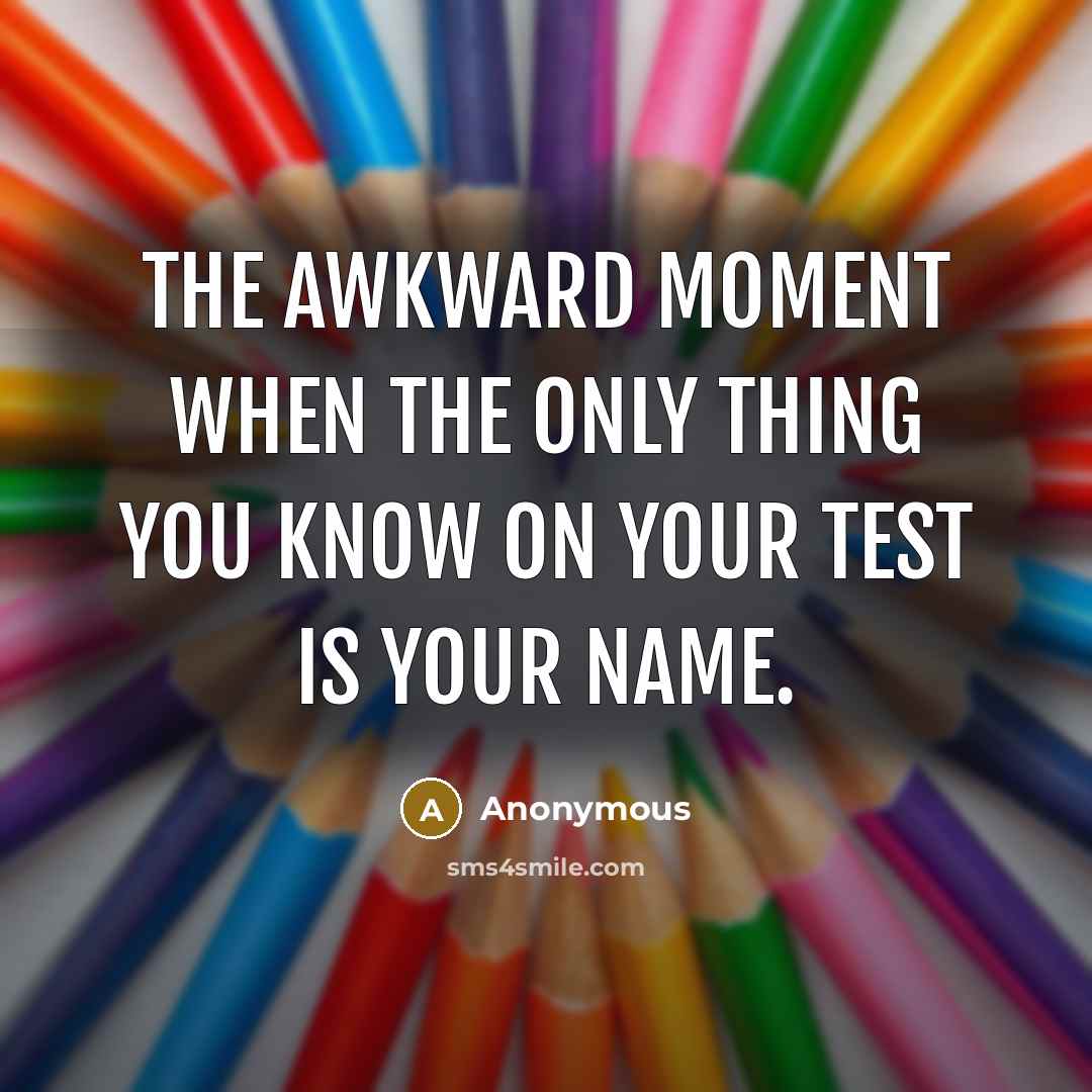 “The awkward moment when the only thing you know on…” quote by Anonymous