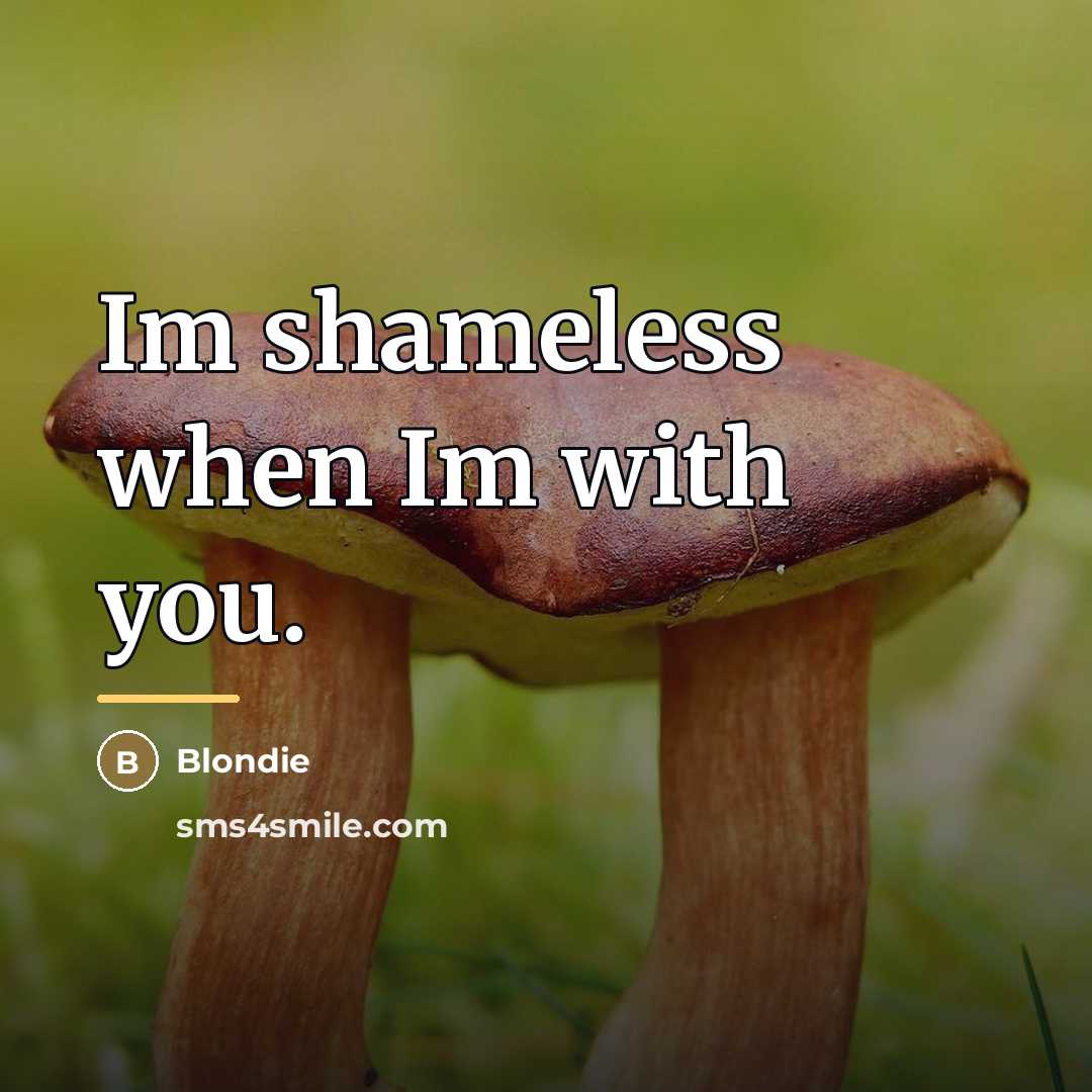 “Im shameless when Im with you.…” quote by Blondie