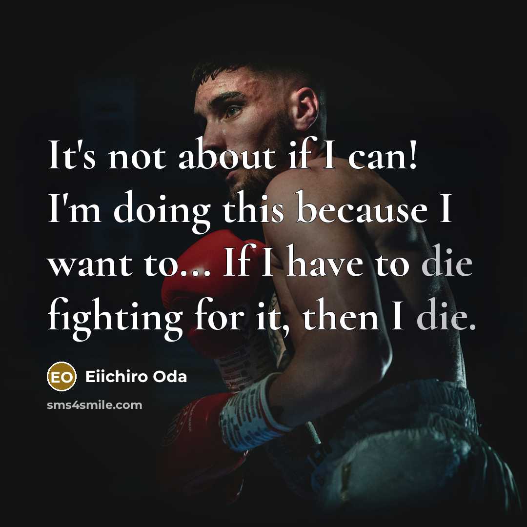 “It's not about if I can! I'm doing this because…” quote by Eiichiro Oda