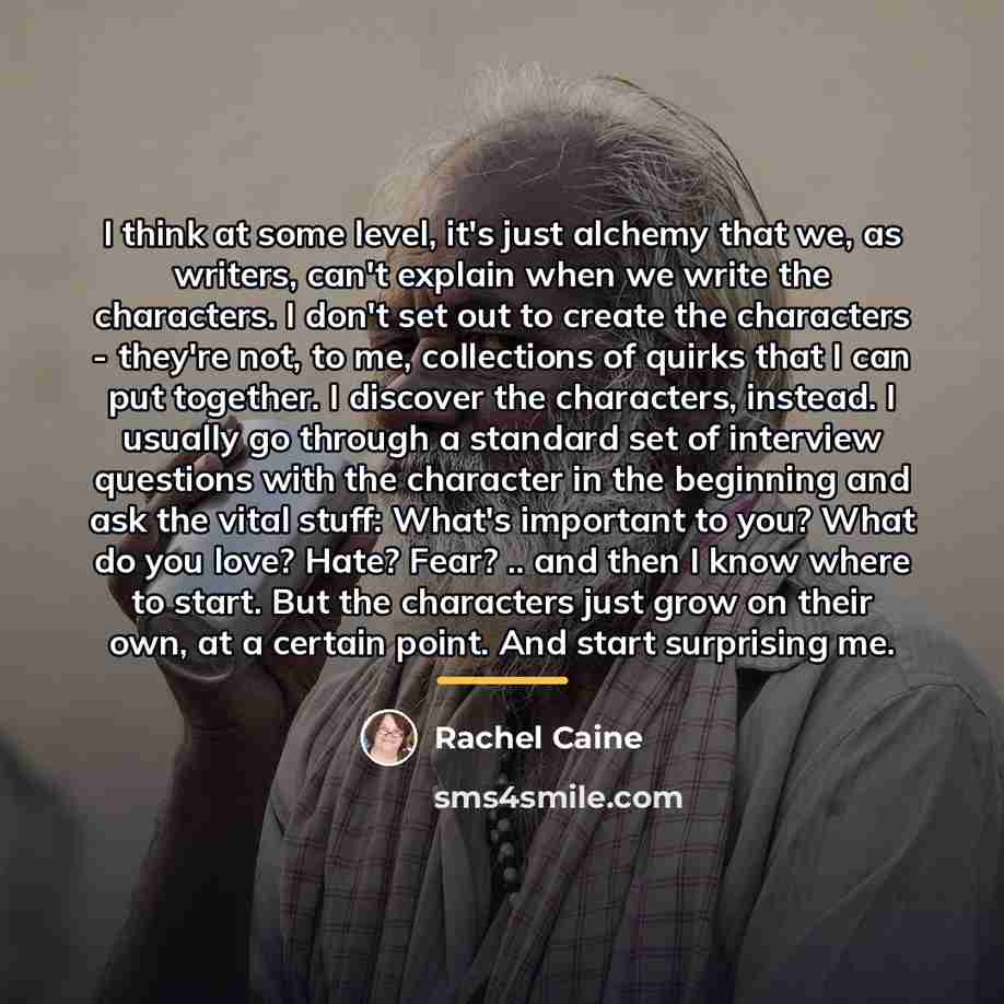“I think at some level, it's just alchemy that we,…” quote by Rachel Caine