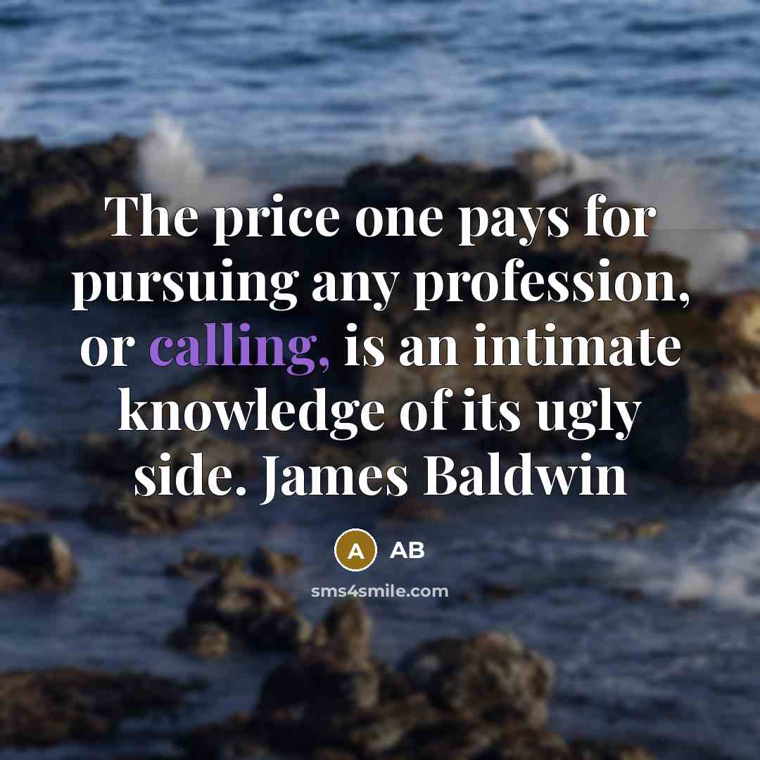 “The price one pays for pursuing any profession, or calling,…” quote by AB