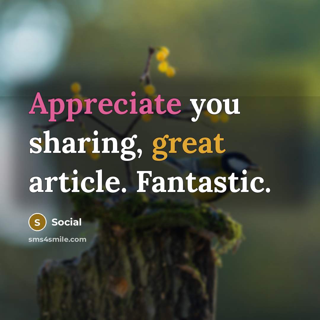 “Appreciate you sharing, great article. Fantastic.” quote by Social