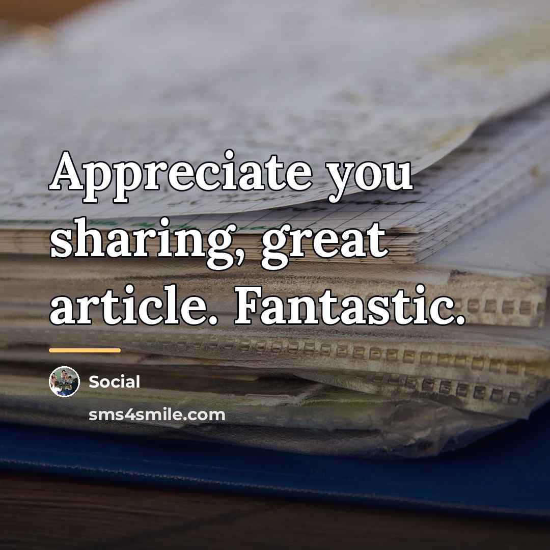 “Appreciate you sharing, great article. Fantastic.…” quote by Social