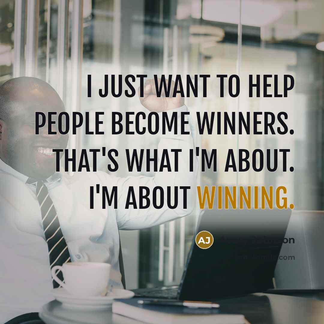 “I just want to help people become winners. That's what…” quote by Avery Johnson