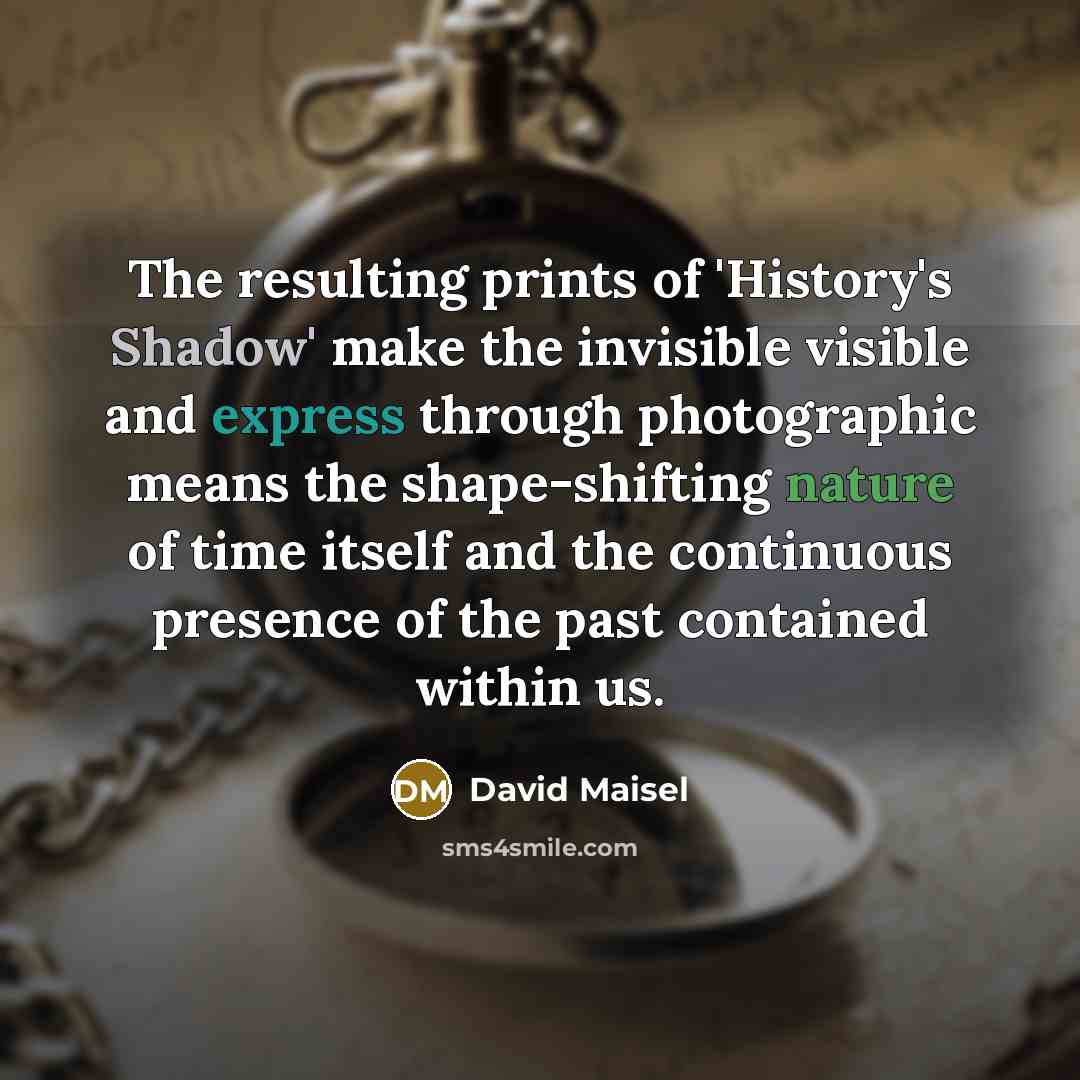 “The resulting prints of 'History's Shadow' make the invisible visible…” quote by David Maisel
